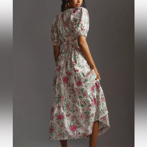 Anthropologie The Somerset puff sleeve maxi dress - Picture 2 of 3
